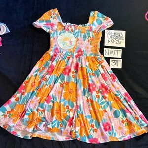 Little Sleepies Bamboo Floral Kids Dress NWT